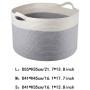 HyiFMY Dog Toy Storage Basket Bin,Woven Cotton Rope Collapsible,Pet Toy Storage Boxes with Handles,for Pet Toys, Blankets, Leashes
