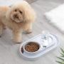 Yangmani New Automatic Feeder Drinking Fountains Dual Port Drinking Bowls Bowls Stainless Steel Pet Supplies Feeding Stations