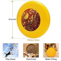 Pet Frisbee Flying Disc Dog Toy - Multifunction Canary in Red Jennifer Lommers