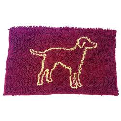 SPOT Clean Paws - Chenille Microfiber Dog Door Mat - 35X24 Inches/Attractive, Durable, Super Absorbent, Washable. by Ethical Pets, Burgundy (50013)