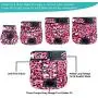 Paw Legend Reusable Female Dog Diapers(3 Pack, Leopard, Small)