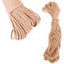 Cat Scratching Rope 90 Feet -6mm Diameter,Durable Natural Hemp Sisal Cordage for Crafts Furniture Protection Scratch Post Replacement Repairing,Ideal Round Twisted Cord DIY Cat Toy for Pet Climb