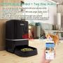 SEISSO Smart Pet Feeder with WiFi, Automatic Cat Feeder Large Capacity Dog Food Dispenser, WiFi Cellphone APP Program Feeding
