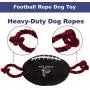 NFL ATLANTA FALCONS Football Dog Toy, Tough Nylon Quality Materials with Strong Pull Ropes & inner SQUEAKER in NFL Team Color NFL ATLANTA FALCONS Football Dog Toy, Tough Nylon Quality Materials with Strong Pull Ropes & inner SQUEAKER in NFL Team Color