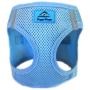 DOGGIE DESIGN Choke Free Reflective Step in Ultra Harness Light Blue American River
