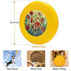 Pet Frisbee Flying Disc Dog Toy - Multifunction Anitas Poppies Jennifer Lommers