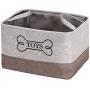 Geyecete Dog Toys Storage Bins Canvas Stitching pet Baskets,with Inside Handle,Organizer Storage Basket for Sorting Toys, Clothes and Books