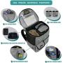 PetAmi Dog Travel Bag Backpack | Backpack Organizer with Poop Bag Dispenser, Multi-Function Pocket, Food Container Bag, Collapsible Bowl | Weekend Pet Travel Set for Hiking Overnight Camping Road Trip