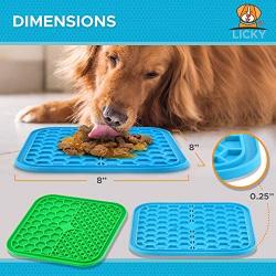 LICKY Dog Lick mat - Dog Licking mat Slow Feeder - Dog Lick pad mat - Dog Lick mat for Anxiety - Highly Recommend Dog Licking pad - Dog Licking Toy Keeps Them Busy