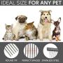MASTERPETZ Pet Comb, 10 inches Comfortable Grooming Comb with Different-Spaced Rounded Stainless Steel Teeth, Easy Grip and Convenient Grooming for Pets Dog Cat with Medium Coarse Fur