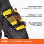 HOWGO Dog Harness,4 Point Adjustable Lightweight Waterproof&Odor-Proof Dog Harness with Leash Clip,No-Choke,Reflective with Storage Pocket for Training and Walking,Hunting(Yellow, Medium)