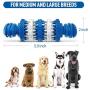 Dog Chew Toys - Dog Toys for Aggressive Chewers Toughest Natural Rubber - Dog Toothbrush Toys Interactive Dog Toys for Puppies and Medium & Large Dogs - Dental Care Teeth Cleaning Toy for Dogs (Blue)