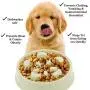 Meric Slow Dog Feed Bowl, Pastel Green Color, Promotes Interactive, Slow Eating, Non-Slip Design, Controls Hunger, 1-Piece Meric Slow Dog Feed Bowl, Pastel Green Color, Promotes Interactive, Slow Eating, Non-Slip Design, Controls Hunger, 1-Piece