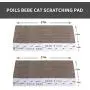 Poils bebe Cat Scratching Pad, Cardboard Reversible Cat Scratcher Large Wide Corrugated Modern Sofa Bed with Catnip (Pack of 4) Poils bebe Cat Scratching Pad, Cardboard Reversible Cat Scratcher Large Wide Corrugated Modern Sofa Bed with Catnip (Pack of 4)