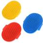 3Pcs Dog Grooming Brush, Pet Silicone Shampoo Bath Brush Soothing Massage Anti-Skid Rubber Comb with Adjustable Ring Handle for Long Short Hair Medium Large Pets Dogs Cats, Tangles and Dead Undercoat