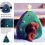 Ushang Pet Chirstmas Tree Cat House Bed, Green Portalbe Indoor Pet House for Kitten Cat Cave Tent Ushang Pet Chirstmas Tree Cat House Bed, Green Portalbe Indoor Pet House for Kitten Cat Cave Tent