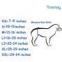 Teamoy Belly Bands for Male Dogs with Removable Pads, Reusable Washable Puppy Dog Diaper Wraps(Pack of 3), XL