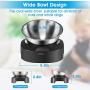 OYESauto Elevated Cat Bowls,15°Tilted Cat Food and Water Bowls with Stainless Steel Pet Feeding Bowls for Cats and Small Dogs