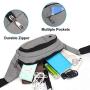 HenryDong Dog Training Rewards Cottton Bag, Multiple Pockets Treat Pouch for Toy with Large Space, Snack, Pet Dispenser Carry 2 Ways with Waist Belt, Shoulder Strap, Black, Grey, Blue