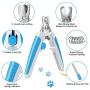 LUOAIYI Dog Nail Clippers, Professional Dog Nail Trimmers with Safety Guard, Razor Sharp Blades, and Safe Lock Switch, Bonus Min Nail File for Large Medium Small Dogs Cats