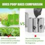 M.C.works 100% Compostable Dog Poop Bags, Extra Thick Pet Dog Waste Bags, 12 Refill Rolls, 180 Counts, Earth Friendly Highest ASTM D6400, Europe OK Compost Home Certified, Lemon Scent.