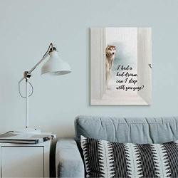 Stupell Industries Dog Nightmare Quote Funny Pet Parents Phrase, Designed by Ziwei Li Wall Art, 24 x 30, Canvas