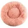 Donut Dog Bed Pet Bed Faux Fur Cuddler Round Comfortable Washable Dog and Cat Plush Nest Cushion Bed Improve Pet Sleeping