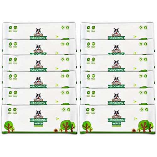 Pogis Grooming Wipes - Hypoallergenic Pet Wipes for Dogs & Cats - Plant-Based, Earth-Friendly, Deodorizing Dog Wipes