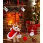 senyouth Cat Christmas Stocking, 10Pcs Cat Christmas Costume Toys, Cat Stockings Christmas Toys Cat Clothes for Cats Only, Cat Costumes for Indoor Cats Cat Interactive catnipToys for Kitten and Cats