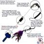 Pet Fit For Life Multi Feather Teaser and Exerciser for Cat and Kitten - Cat Toy Interactive Cat Wand