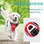 Dog Harness No Pull Adjustable Pet Harness Reflective Oxford Soft Breathable Nylon Oxford Vest for Small Medium Large Dog Red and Black