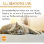 K&H Pet Products Thermo-Basket Indoor Heated Cat Bed, Foldable, 15in x 15in, 4W