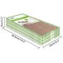 ALL FOR PAWS Cat Cardboard Scratcher - Set of 3, Anti Scratching Mat for Cats, Double Side Kitty Scratching Pad with Catnip