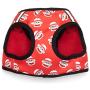 The Worthy Dog Printed Harness Red Sock Monkey for Small Medium Large Dogs-Red