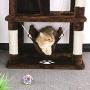 BEWISHOME Cat Tree Condo Furniture Kitten Activity Tower Pet Kitty Play House with Scratching Posts Perches Hammock MMJ01