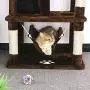 BEWISHOME Cat Tree Condo Furniture Kitten Activity Tower Pet Kitty Play House with Scratching Posts Perches Hammock MMJ01 BEWISHOME Cat Tree Condo Furniture Kitten Activity Tower Pet Kitty Play House with Scratching Posts Perches Hammock MMJ01