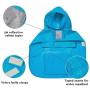 Blueberry Pet 7 Patterns Lightweight Packable Reflective Dog Raincoat or Poncho