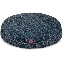 Majestic Pet Navy Blue Native Medium Round Indoor Outdoor Pet Dog Bed with Removable Washable Cover Products