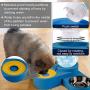 FPVERA Double Cat Bowls with Stand Pet Water Bowl and Food Bowl Set Dog Bowls and Cat Food Bowls with Pets Automatic Water Dispenser for Small Dogs and Cats
