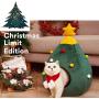 Ushang Pet Chirstmas Tree Cat House Bed, Green Portalbe Indoor Pet House for Kitten Cat Cave Tent Ushang Pet Chirstmas Tree Cat House Bed, Green Portalbe Indoor Pet House for Kitten Cat Cave Tent
