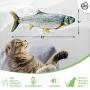 Dancing Fish Toy for Indoor Cats & Small Dogs – Motion Sensor Cat Toy with 2 Catnip Packets – USB-Chargeable, Soft, Durable, Washable, Low-Noise Floppy Fish Interactive Pet Gifts, 12x5 In.