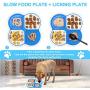 LATTCURE Dog Slow Feeder Bowls,Non Slip with Suction Cup,Anti-gulping pet Slower Food Feeding Dishes Boredom Anxiety Reduction Perfect for Food Treats Yogurt Peanut Butter