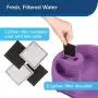 PetSafe Current Pet Water Fountain, Circulating Drinking Fountain for Cats and Dogs, Large, Purple, 120 oz. Water Capacity PetSafe Current Pet Water Fountain, Circulating Drinking Fountain for Cats and Dogs, Large, Purple, 120 oz. Water Capacity