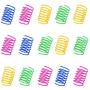 ISMARTEN 100 Pack Pet Wide Colorful Springs Cat Toys Plastic Coil Spiral Springs for Cat Kitten Pets (Random Color)