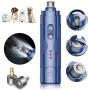 BOIROS Dog Nail Grinder, 3 Speed Pet Nail Grinder for Dogs, Electric Dog Nail Trimmer with LED Light, 3 Ports Cat Nail Grinder Rechargeable for Painless Paws Grooming for Large Small Medium Dogs Cats