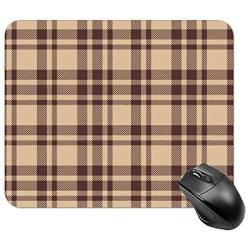 Old Fashioned Check Plaid Pattern Scottish Tartan Inspired Geometric Design Square Mouse Pad style19 1822cm