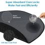Lukovee Washable Round Dog Pee Pad, 35.435.4 Super Fast Absorbent Reusable Waterproof Comfortable Unscented Puppy Doggy Cat Potty Housebreaking Training Pads Puppy Whelping Mat for Travel Daily Use
