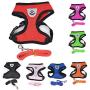 Artshu 1pcs Breathable Mesh Small Dog Pet Harness and Leash Set Puppy Cat Vest Harness Collar for Chihuahua Pug Bulldog Cat arnes perro