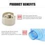 PIVBY Pet Water Dispenser Station Automatic Gravity Dog Water Bowl Cat Drinking Fountain Bottle Bowl Dish Stand 1 Gal(3.8L)