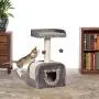 Prevue Pet Products Kitty Power Paws Shag Hideaway 7304, 14'' W X 14'' H, 19 LBS, Gray / Gray